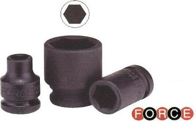 Force Socket Pneumatic Hex with Square Drive 1/2" Diameter 18mm