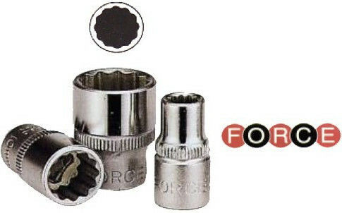 Force Socket Phillips with Square Drive 3/8" Diameter 23mm