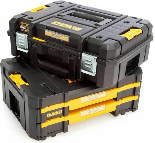DEWALT TSTAK Hand Tool Case Plastic with Tobacco Case Dimensions: W44xD32xH33.7cm