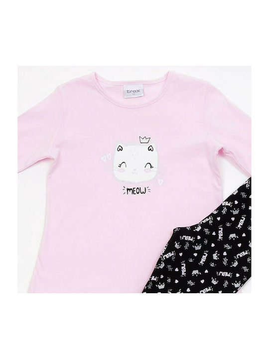 Trax Kinder Set mit Leggings Winter 2Stück Rosa