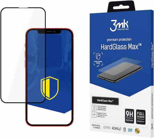 3MK Hardglass Max Full Face Tempered Glass Black (Galaxy M52)