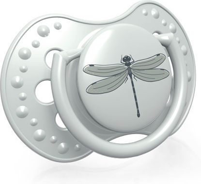 Lovi Baby Botanic Orthodontic Pacifiers Silicone Grey for 0-3 months 2pcs