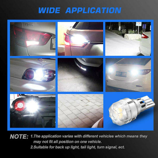 NovSight Лампи Автомобила & Мотоциклета T15 LED 6500К Хладно бяло 12V 6W 2бр