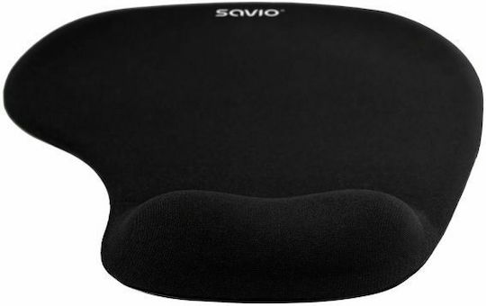 Savio MP-01B Mouse Pad (230mm) with Wrist Support Black MP-01B