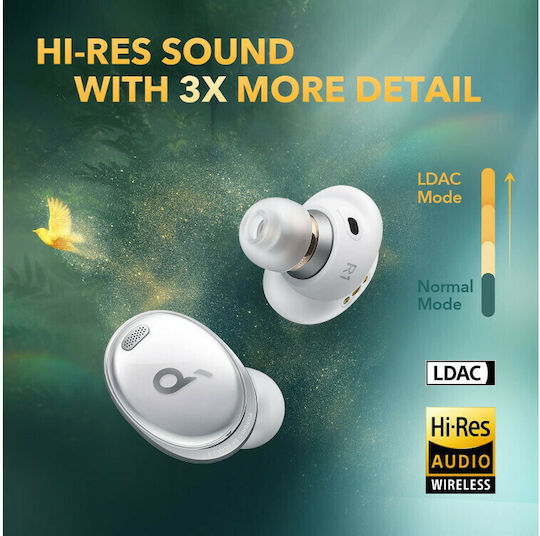 Soundcore by Anker Liberty 3 Pro In-ear Bluetooth Handsfree Ακουστικά με Αντοχή στον Ιδρώτα και Θήκη Φόρτισης Λευκά