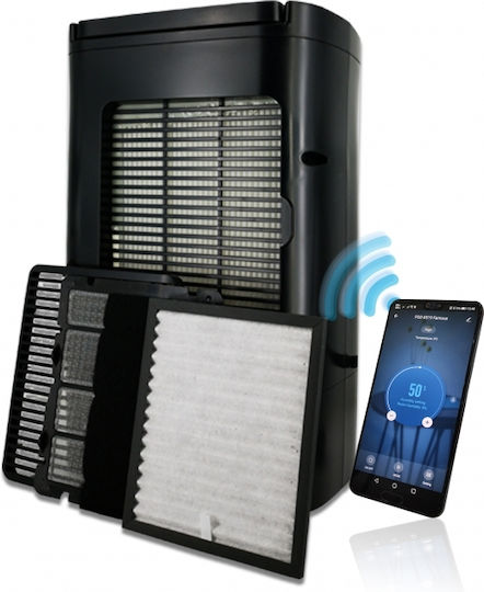 Puredry PDDW 12200 Famous Dehumidifier Zeolite with Ionizer and Wi-Fi 12lt Black