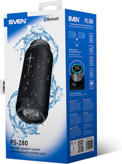 Sven PS-280 Ηχείο Bluetooth 12W με Ραδιόφωνο Μαύρο