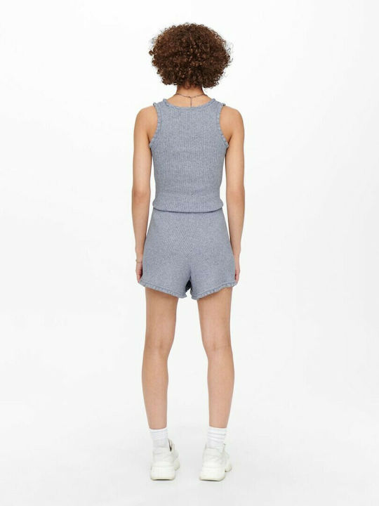 Women's High Waist Gray Shorts