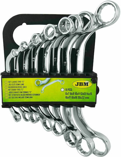 JBM Set de 8 Duble Chei poligonale Curbe