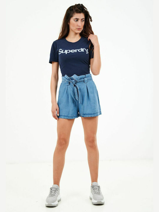Ovin Vintage Women's Jean Shorts Blue