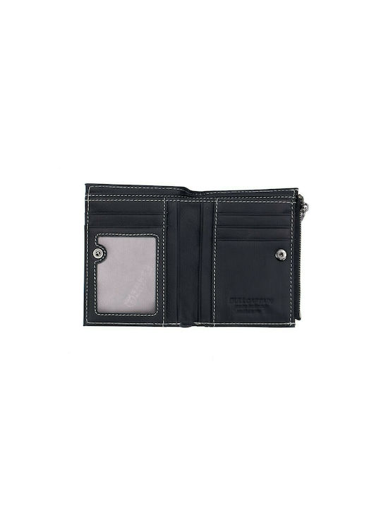 Bull Captain Men's Leather Wallet with RFID Black