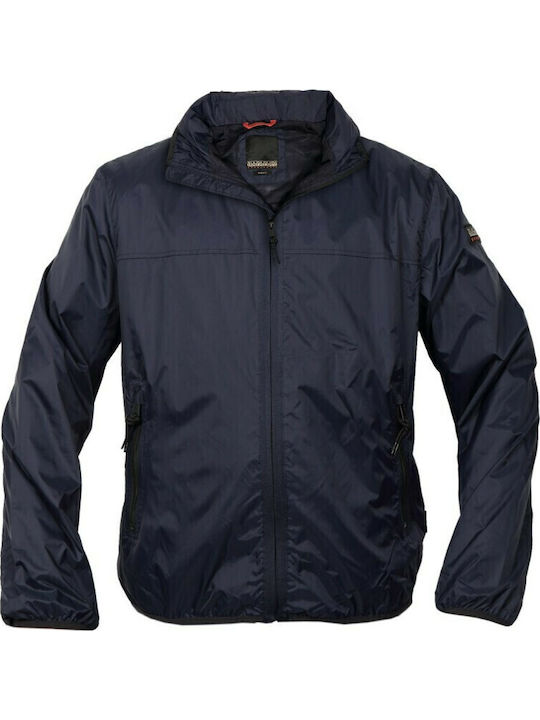 Winter Jacket Windproof Navy Blue