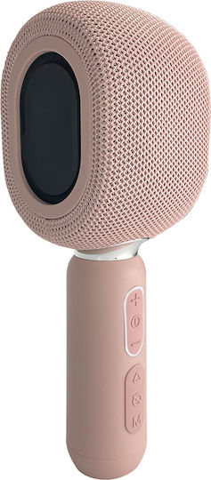 Andowl Μικρόφωνο Karaoke Ασύρματο KMC500 Ροζ