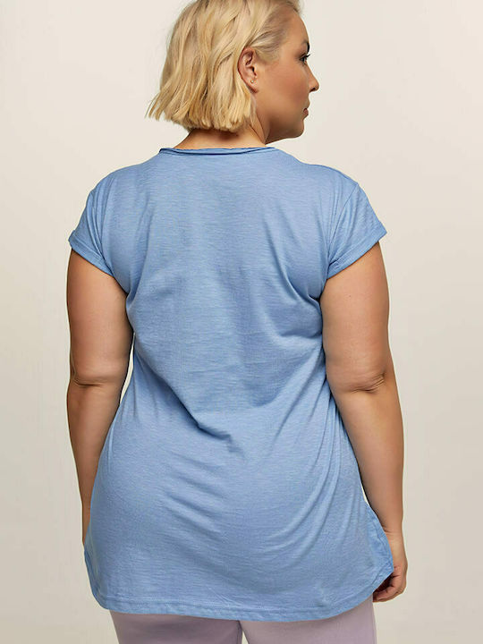 Bodymove Damen T-Shirt Hellblau