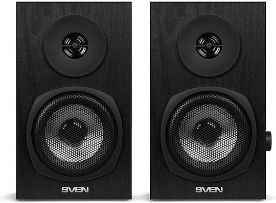 Sven SPS-575 Difuzoare de Calculator 2.0 cu Putere 6W în Negru Culoare