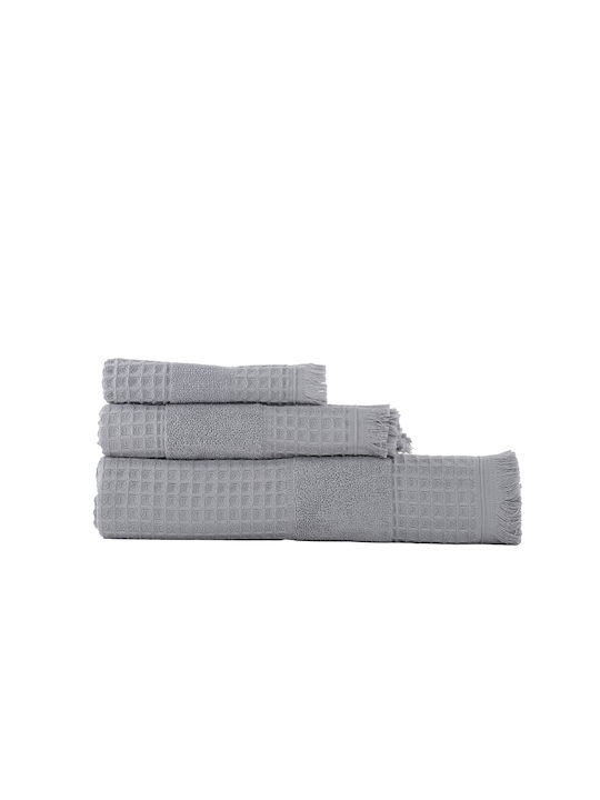 Nef-Nef Homeware Bath Towel Touch 030594 70x140cm. Grey Weight 330gr/m²