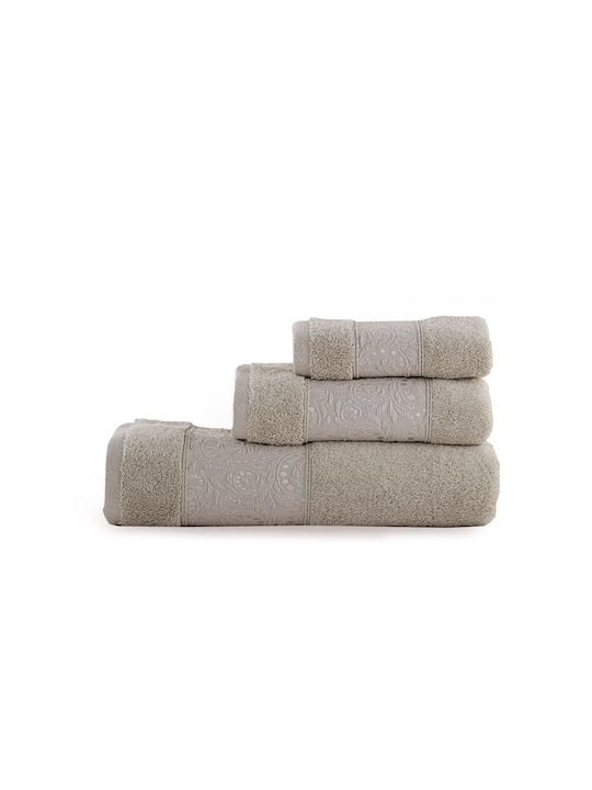 Nef-Nef Homeware Handtuch Cecile 030409 30x50cm. Beige Gewicht 520gr/m²