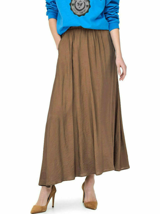 High-waisted Maxi Skirt Toasted Coconut