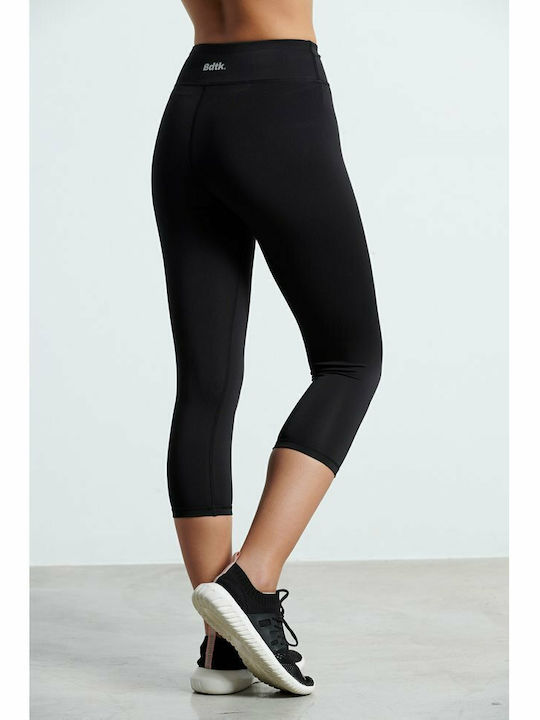 Women's Capri Training Legging High Waisted Black