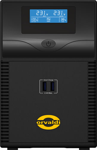 Orvaldi ID1K0CH UPS Line-Interactive 1000VA 600W με 4 Schuko Πρίζες