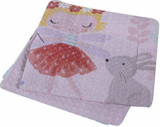 Nef-Nef Homeware Одеяло Детско легло Magic World Pique Розов 110x150см.