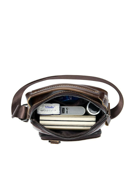 Leather Men's Bag Shoulder / Crossbody Brown