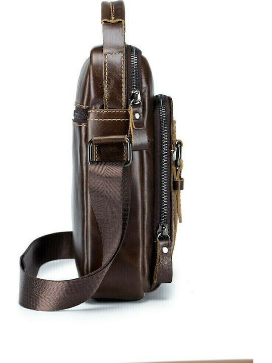 Leather Men's Bag Shoulder / Crossbody Brown