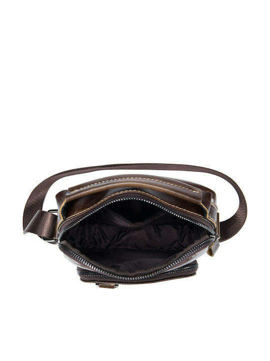 Leather Men's Bag Shoulder / Crossbody Brown