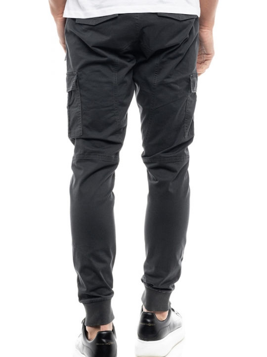 Hose Cargo Elastisch Gray