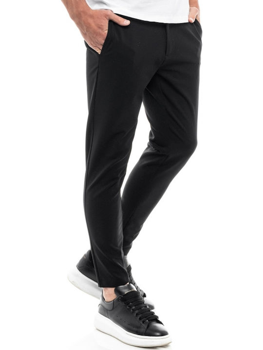 Hose Chino Elastisch Schwarz