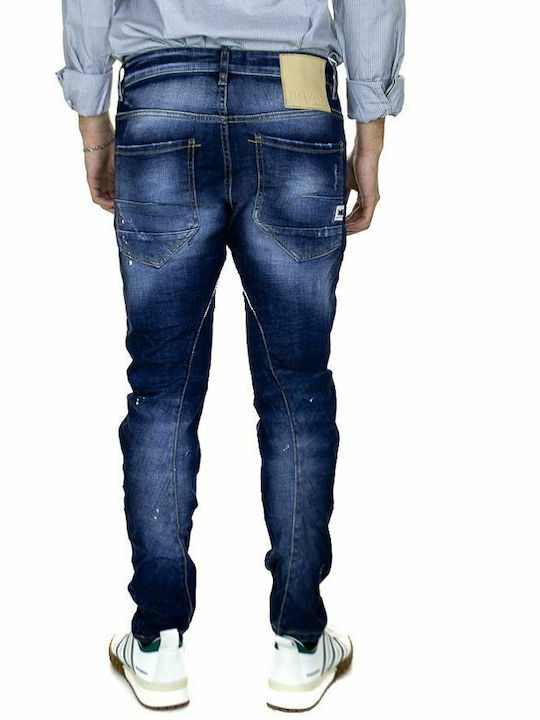 Premium Livrn Herren Jeanshose in Slim Fit Blau