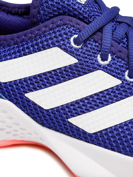 adidas Courtflash Women's Tennis Shoes for All Courts Legacy Indigo / Cloud White / Acid Red