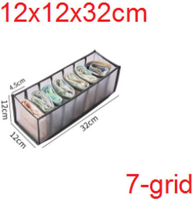 Stoff Schubladenorganisator für Unterwäsche in Schwarz Farbe 32x12x12cm 1Stück