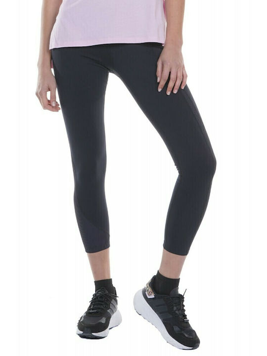 Schulung Frauen Gekürzt Leggings Hochgeschnitten Schwarz