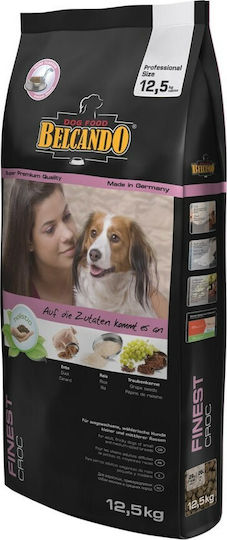 Belcando Finest Croc 12.5kg Dry Food Grain-Free for Adult Small & Medium Breed Dogs with Poultry and Rice