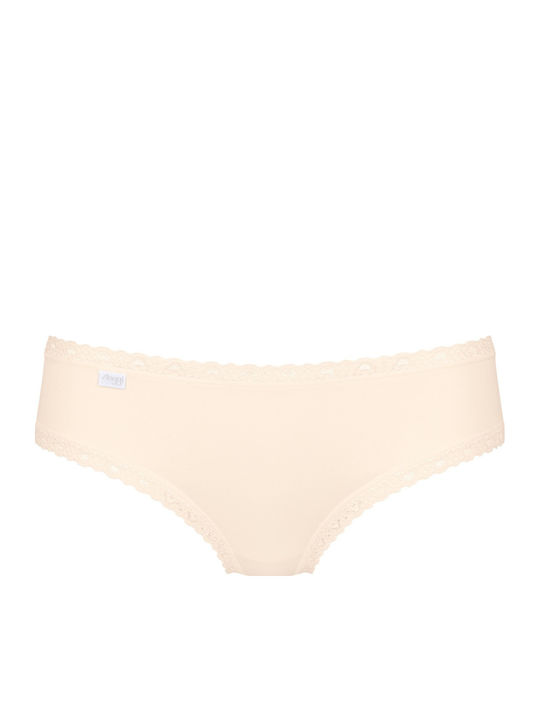24/7 Weekend H Hipster Βαμβακερά Women's Slip 3Pack with Lace Pink/ White