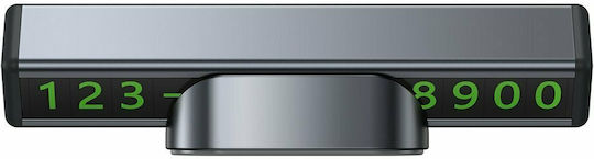 Baseus Square Bar Temporary Parking Number Plate Black