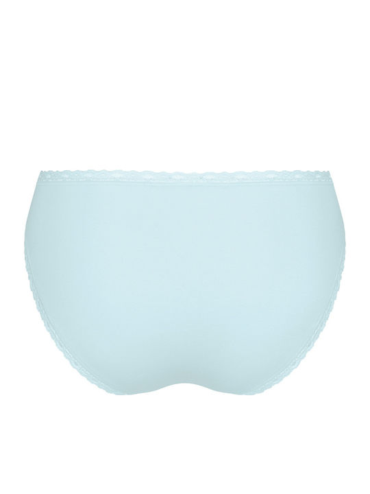 24/7 Βαμβακερά Women's Slip 3Pack with Lace White/Navy/Ciel