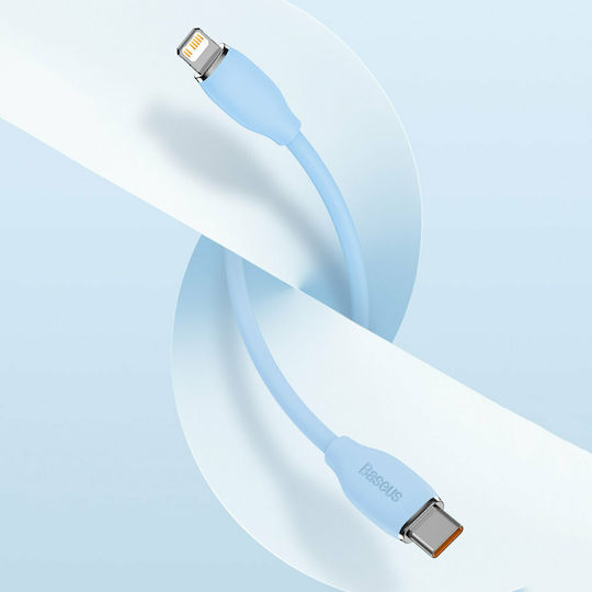 Baseus Jelly Liquid Silica Gel USB-C to Lightning Cable 20W Μαύρο 1.2m (CAGD020001)