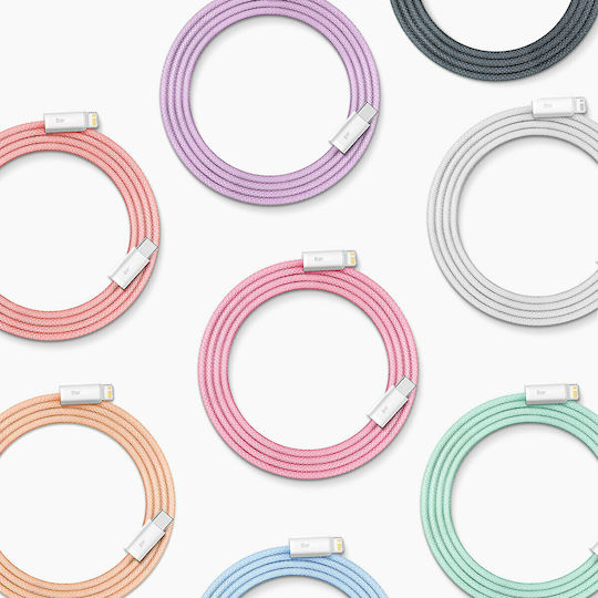 Baseus IPhone Braided USB-C to Lightning Cable 20W Gray 1m (CALD000016)