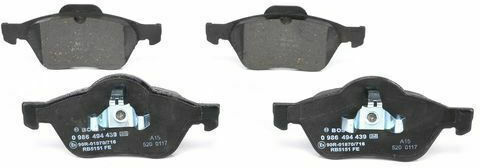 Bosch Σετ Τακάκια Εμπρός 2τμχ για Fiat 130 Mazda 2 Skoda 130 Renault