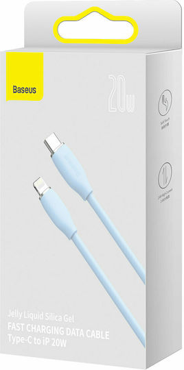 Baseus Jelly Liquid Silica Gel USB-C to Lightning Cable 20W Blue 1.2m (CAGD020003)