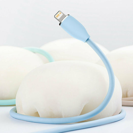 Baseus Jelly Liquid Silica Gel USB-C to Lightning Cable 20W Blue 1.2m (CAGD020003)