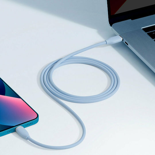 Baseus Jelly Liquid Silica Gel USB-C to Lightning Cable 20W Blue 1.2m (CAGD020003)