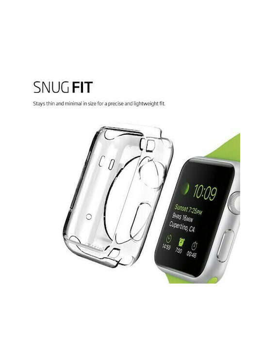 Spigen Liquid Crystal Θήκη Σιλικόνης σε Διάφανο χρώμα για το Apple Watch 45mm