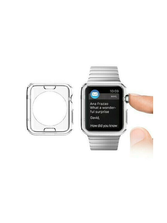 Spigen Liquid Crystal Θήκη Σιλικόνης σε Διάφανο χρώμα για το Apple Watch 45mm