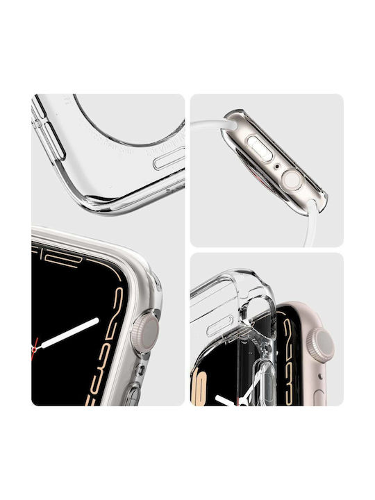 Spigen Liquid Crystal Θήκη Σιλικόνης σε Διάφανο χρώμα για το Apple Watch 45mm