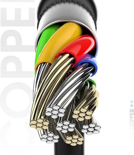 Dudao L5G USB Typ-C Kabel USB 2.0 männlich - USB-A Schwarz 1m L5G-BLACK