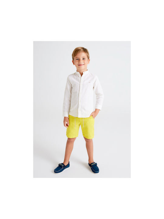 Mayoral Kids Shorts/Bermuda Fabric Yellow