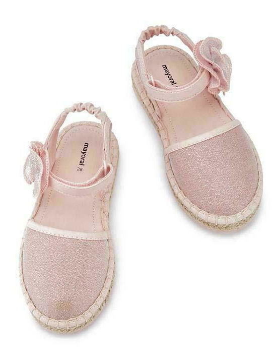 Kids Espradrilles with Hoop & Loop Closure Pink